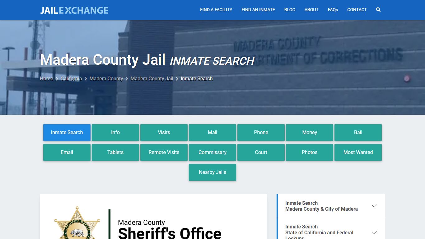 Inmate Search: Roster & Mugshots - Madera County Jail, CA